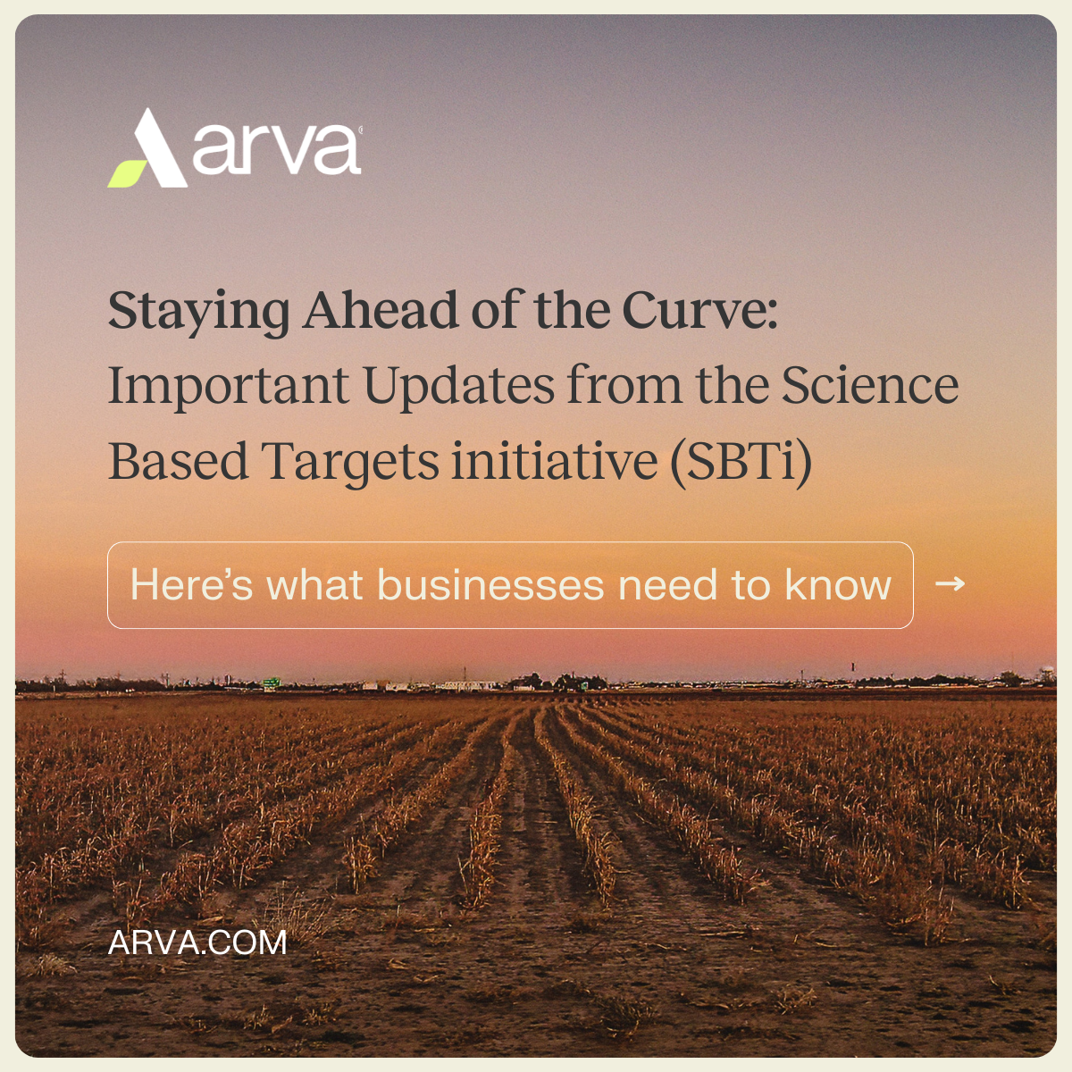 Mantendo-se à frente das tendências: Atualizações importantes da iniciativa Science Based Targets (SBTi)